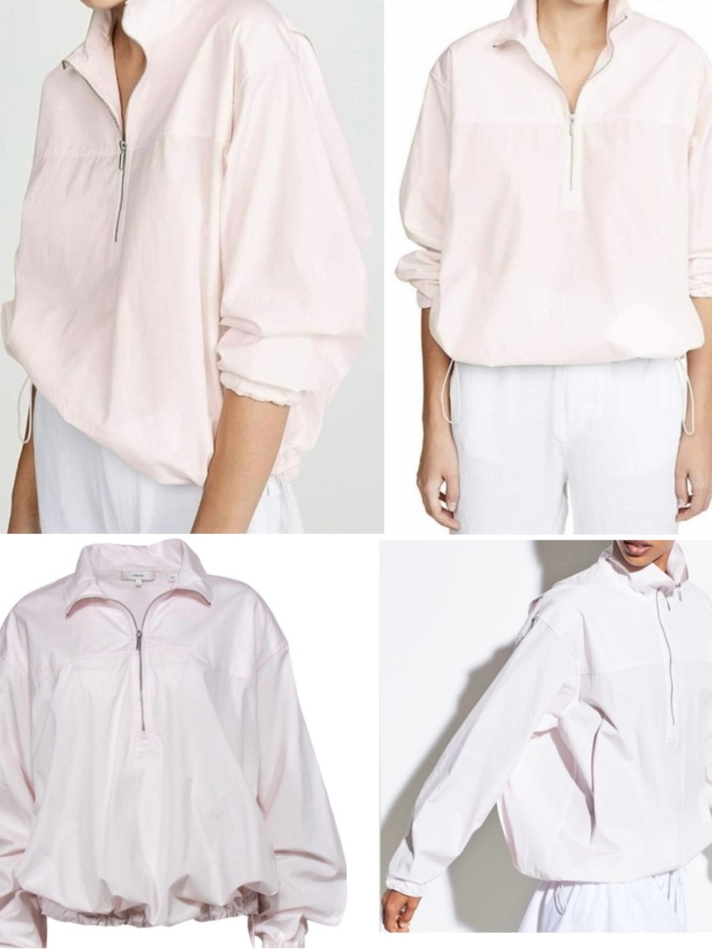 Vince Light Blush Half-Zip Pullover